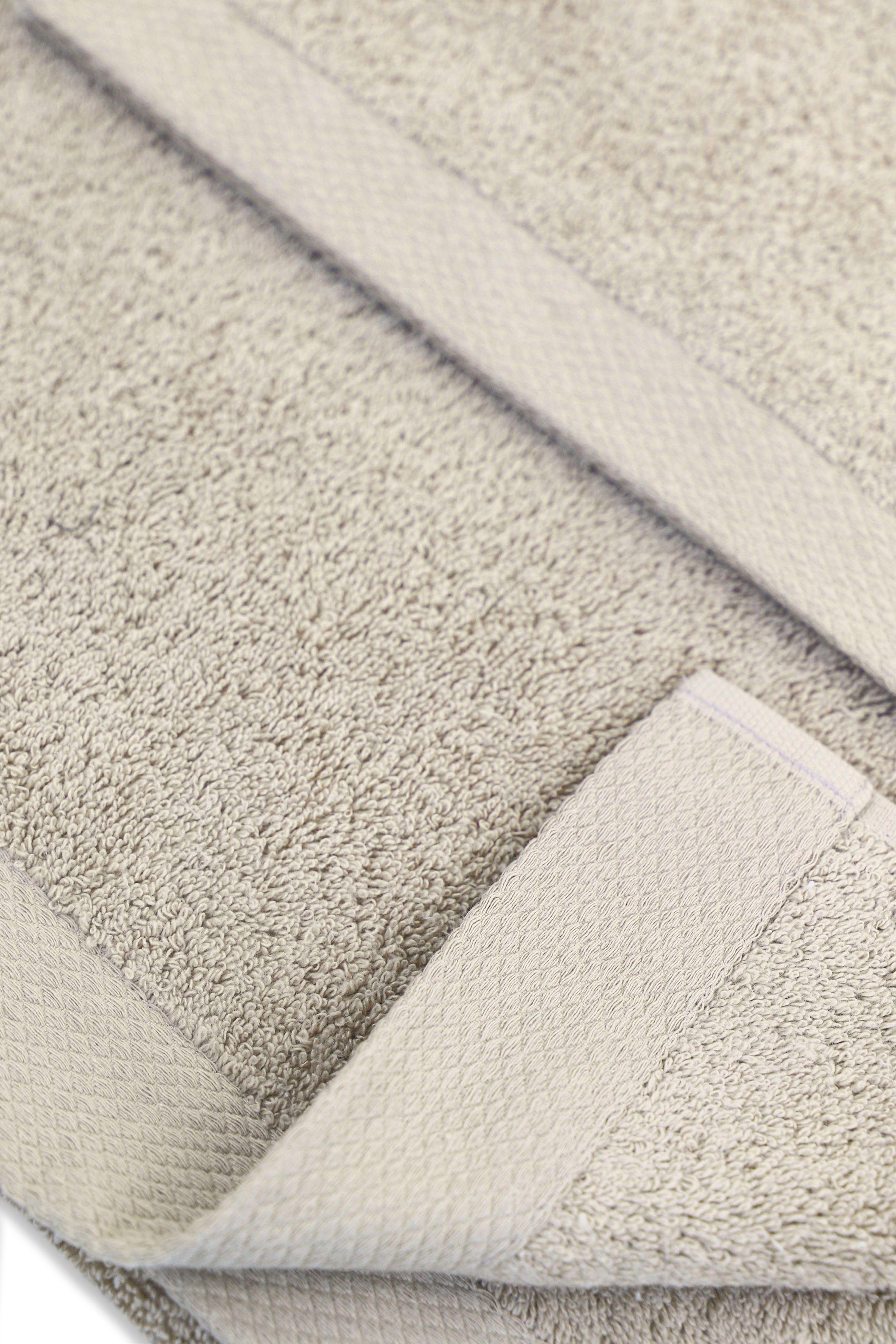 Leonique Handtuch Set Tailles flauschige Hotel-Qualität, Frottee, (3-tlg), Premium Handtuch, Duschtuch, Gästetuch aus Bio-Baumwolle 600gr/m²
