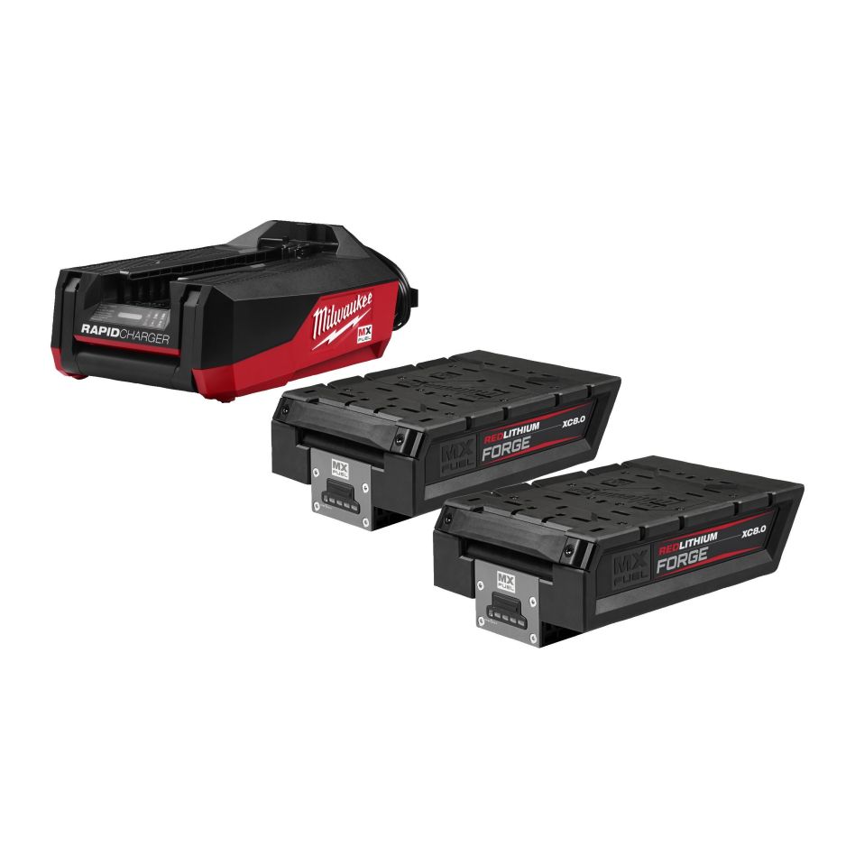 Milwaukee MX 4932500037 MX FUEL FORGENRG-802FC Startpaket 2x 8,0 Ah Batteri och Snabbladdare