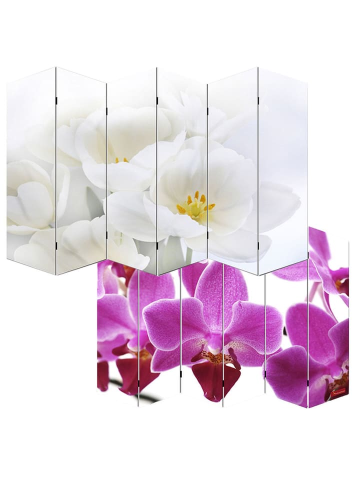 MCW Foto-Paravent Bagheria, 180x240cm, Orchidee günstig kaufen onesize