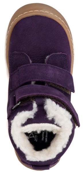 Däumling ~ Soni HighCut Leder Winter ~ Aubergine
