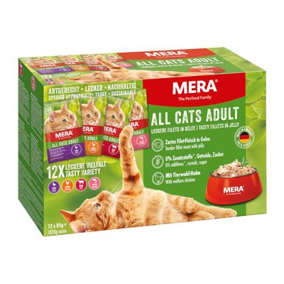 Mixpack MERA Cats Adult 12 x 85 g