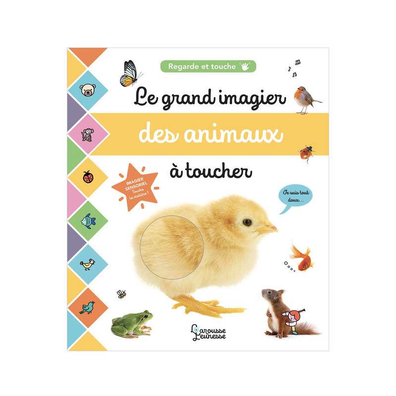 Livre Le grand imagier des animaux à toucher - Larousse Jeunesse
