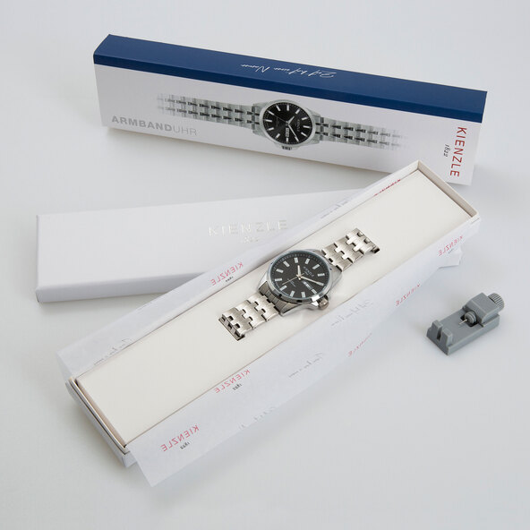 Herren-Armbanduhr mit Tag- und Datumsanzeige Model-No AN4-KIAU-MG