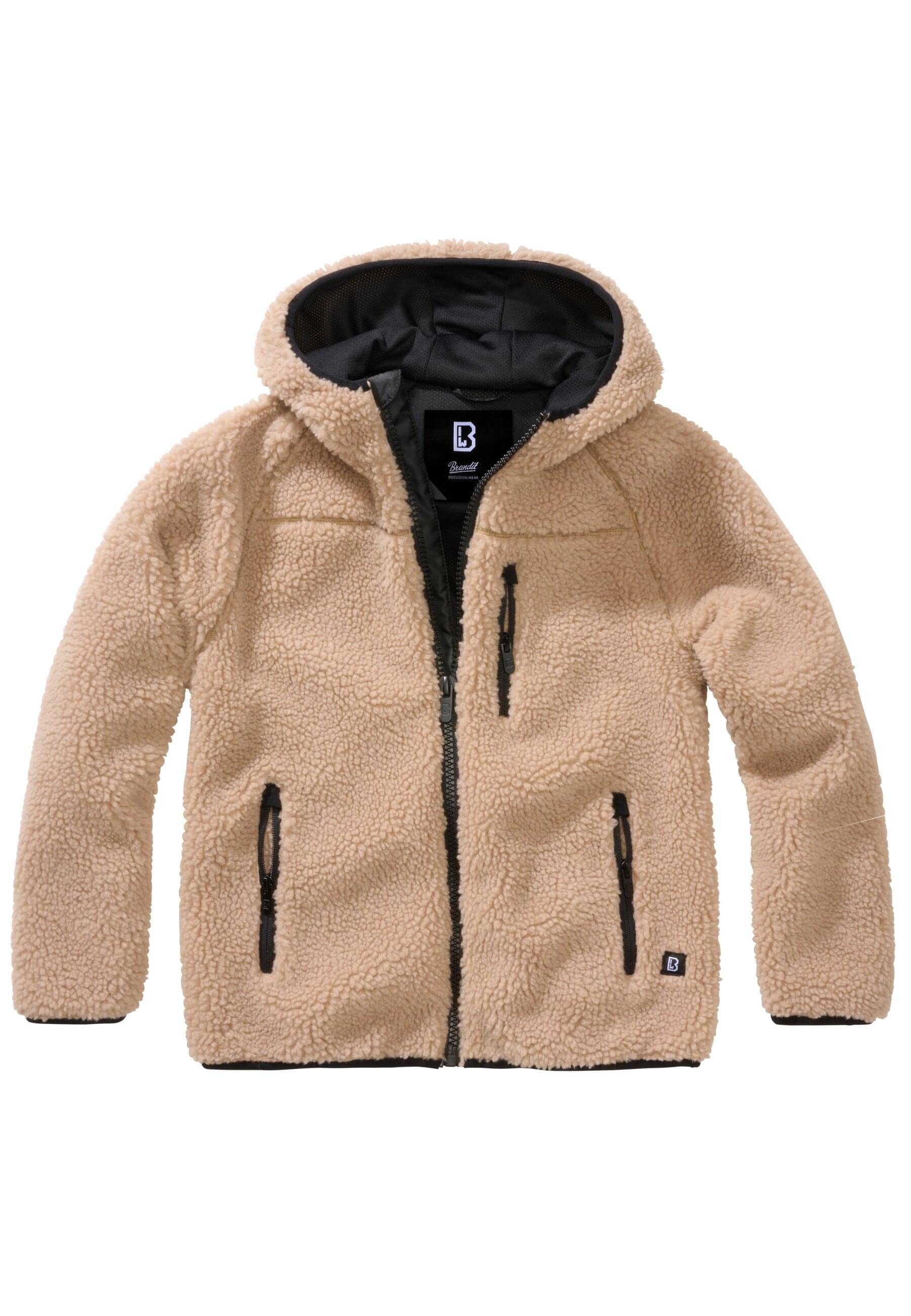 Brandit Outdoorjacke Herren Kids Teddyfleecejacket Hood (1-St)
