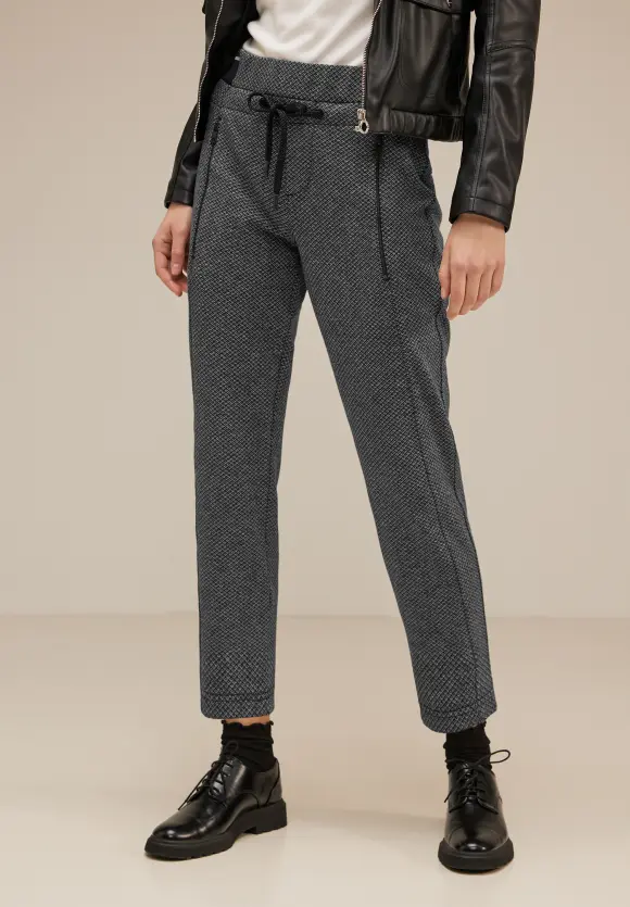 Street One Loose Fit Jacquard Joggpants