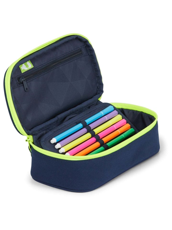 Satch Zubehör  pencil box 2025- Schlampermäppchen 22 cm (nordic forest green) in Toxic Yellow günstig kaufen onesize