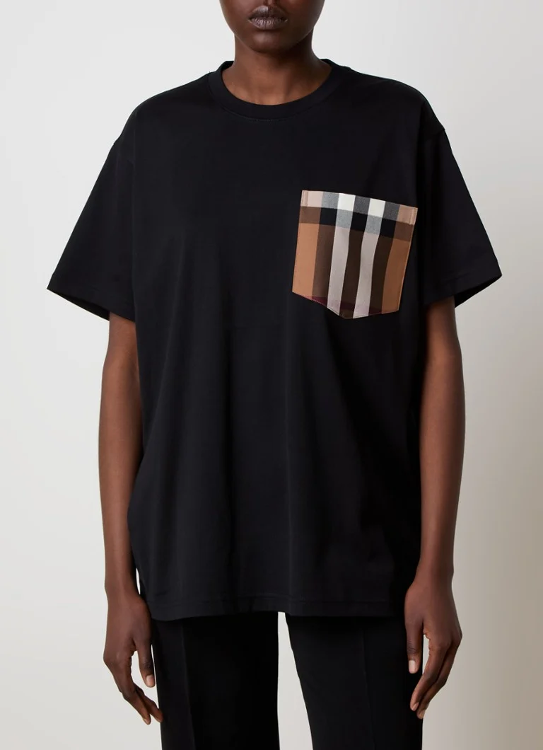 T-shirt Burberry con taschino sul petto