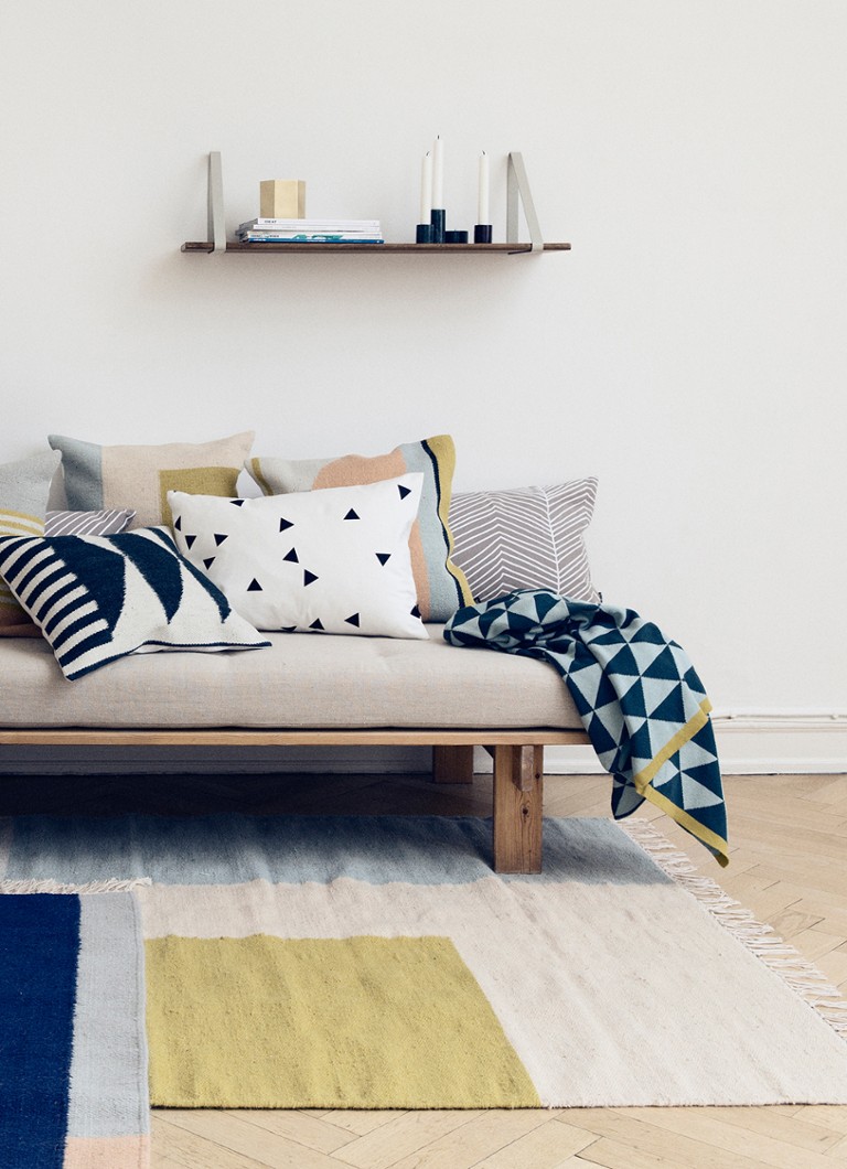 ferm LIVING Kilim rug Squares small 80x140