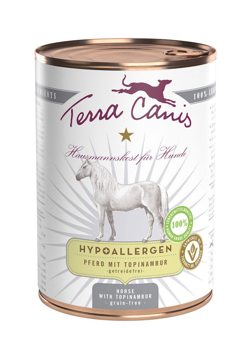 Terra Canis Hundenassfutter Terra Canis Hypoallergen Adult 6x400g Pferd