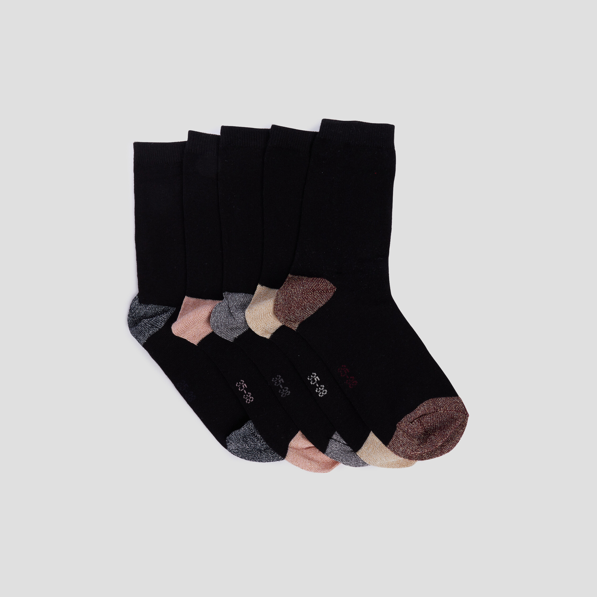 Chaussettes noir femme | La Halle