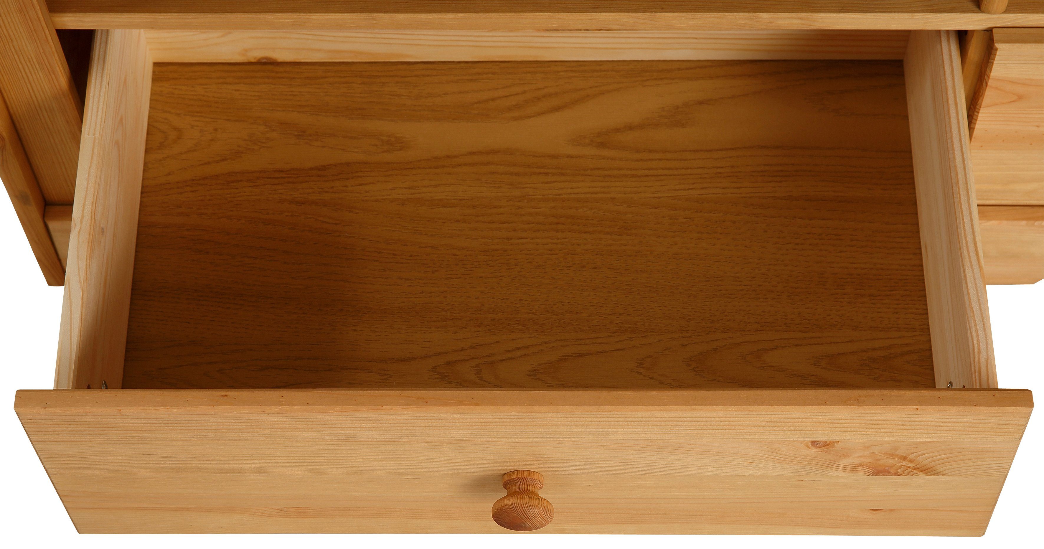 Home affaire Lowboard Pöhl, 120 cm breit, aus massiver Kiefer