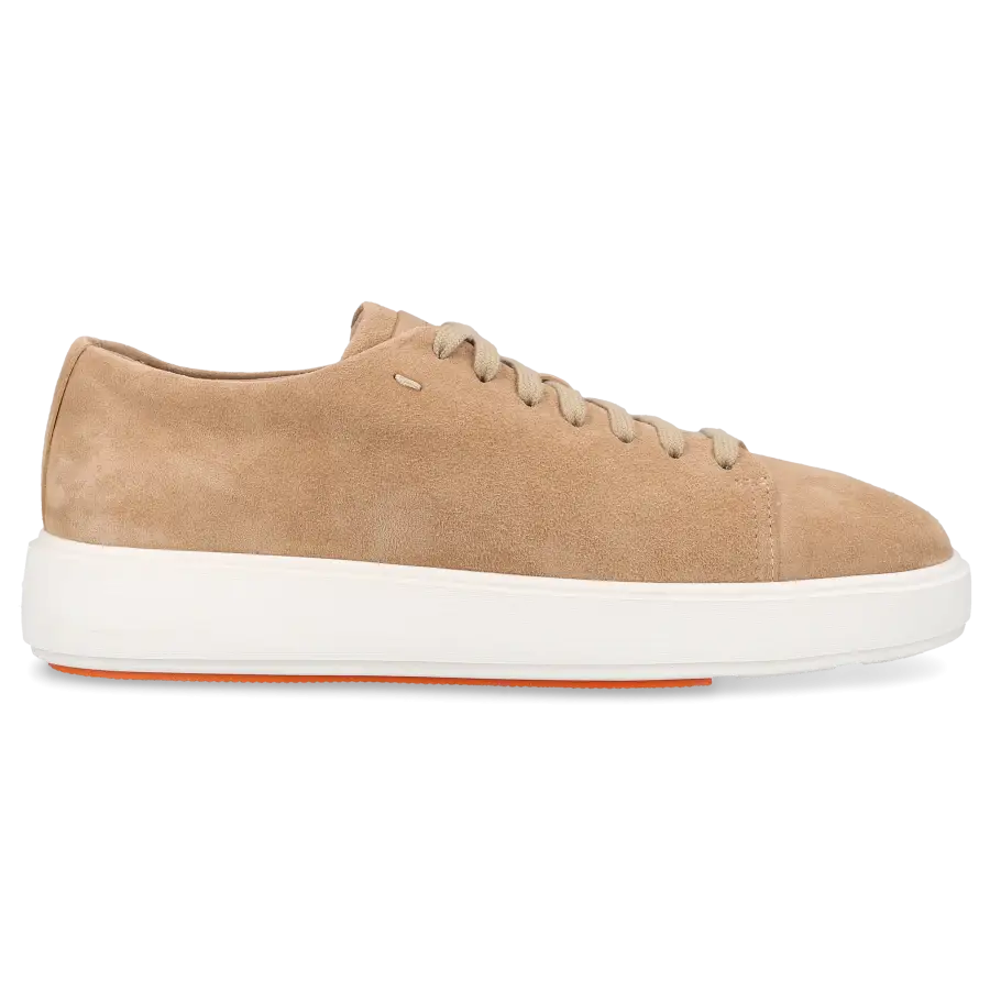 Santoni - Sneaker low 60994 Veloursleder - beige