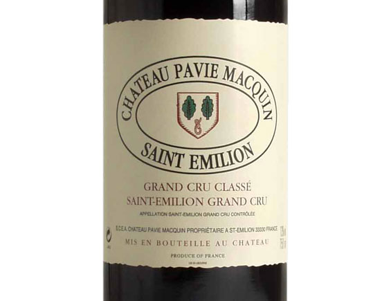 Château Pavie Macquin 2012 Bordeaux Saint-Emilion Grand Cru