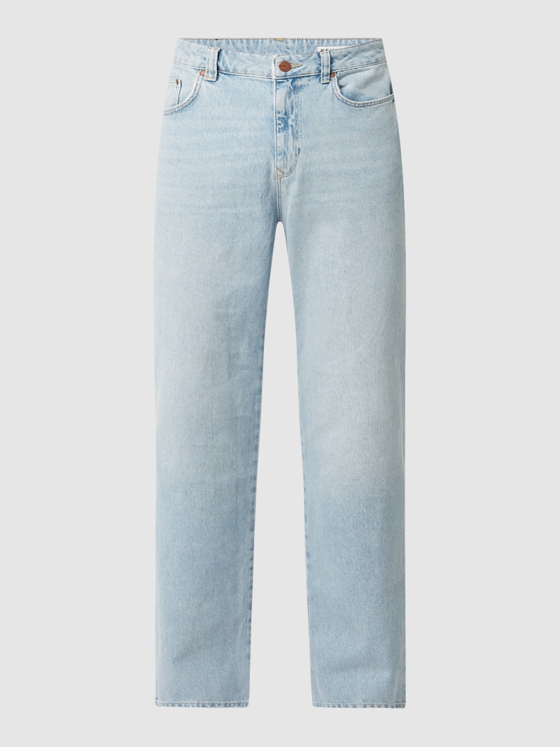 Baggy Fit Jeans mit Brand-Detail in hellblau
