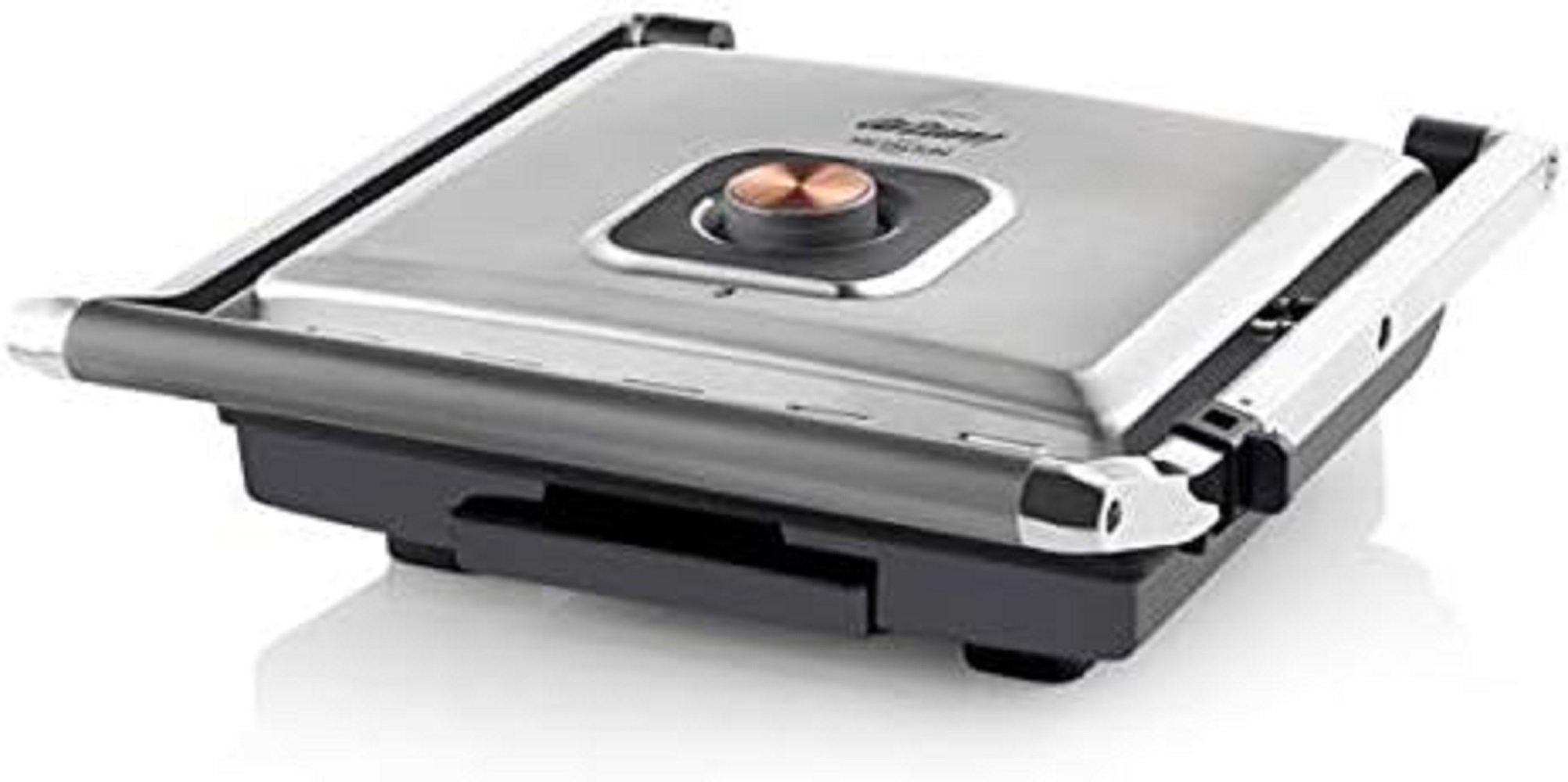 Arzum Sandwichmaker Metallium Toaster, Grill, Silber, Perfekt für 4 Toastscheiben