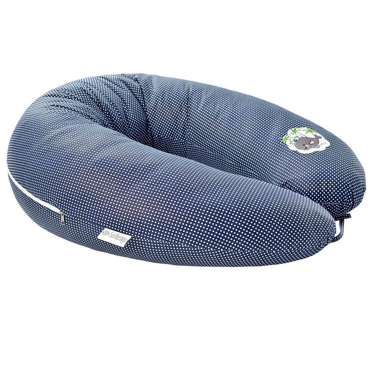 SEI Design Stillkissen Seitenschläferkissen Babynestchen Kuschelnest 170x30 cm, Schwangerschaftskissen mit Bezug, Bezug 100% Baumwolle