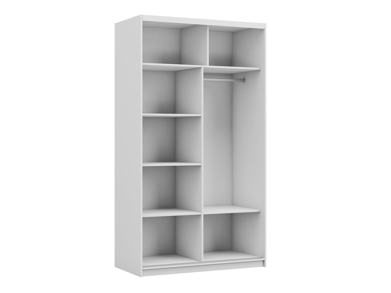 MKS MÖBEL Kleiderschrank Flores Schwebetürenschrank, Flurschrank, Schlafzimmerschrank