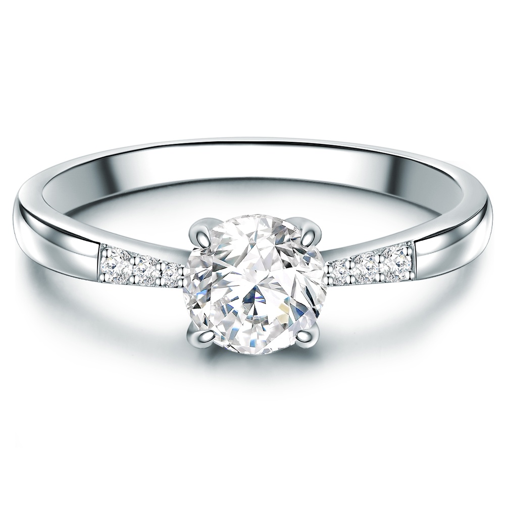 Trilani Bague en argent Argent sterling Oxyde de zirconium (CZ) en Argent Bague