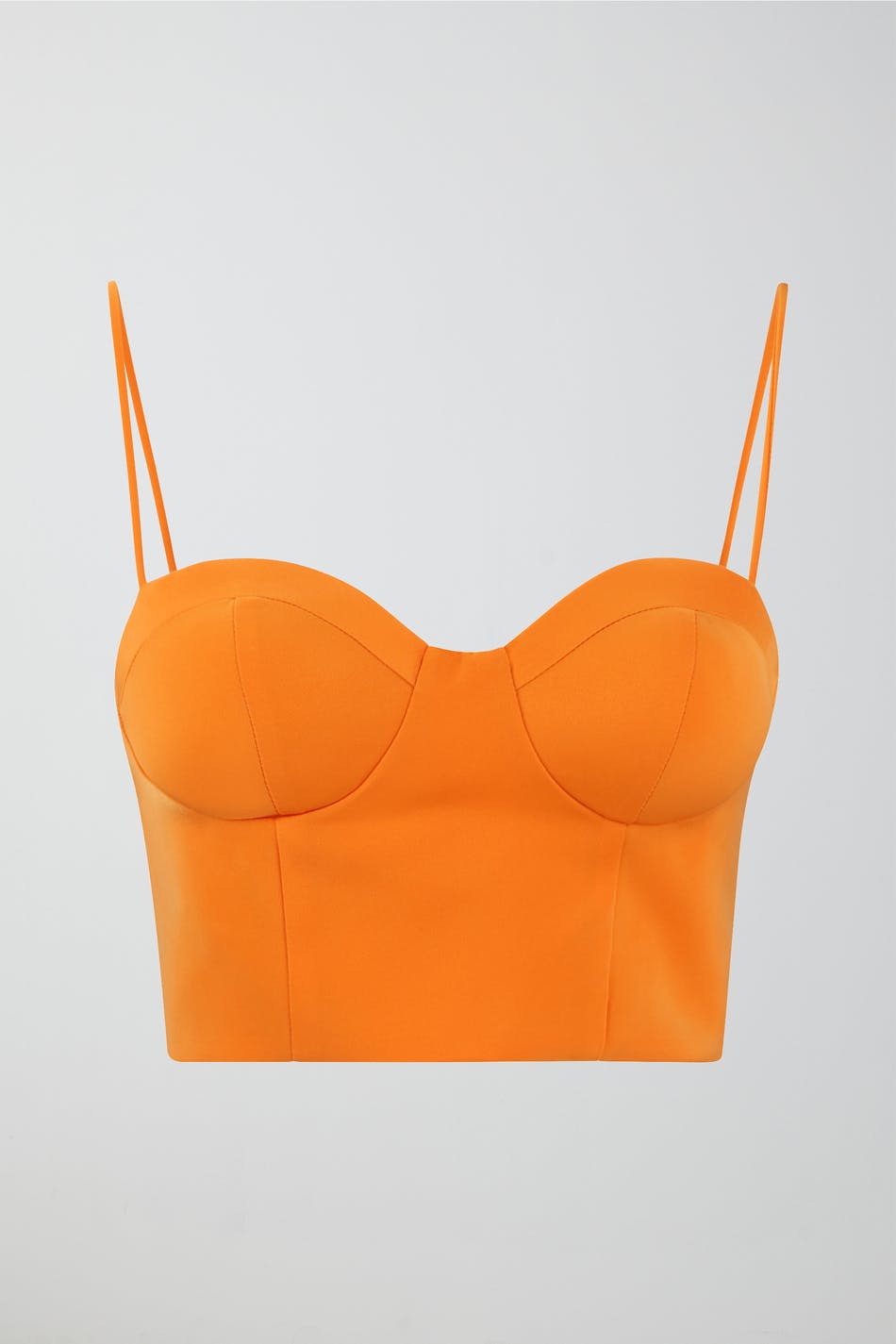 Satin bustier top