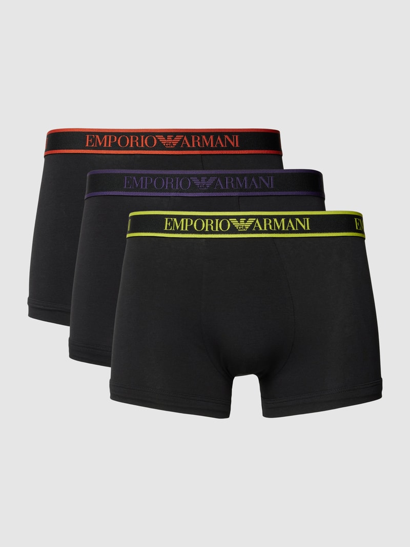 Trunks im 3er-Pack in schwarz