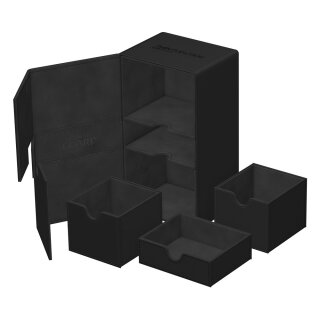Ultimate Guard Twin Flip`n`Tray 200+ XenoSkin Monocolor - Schwarz