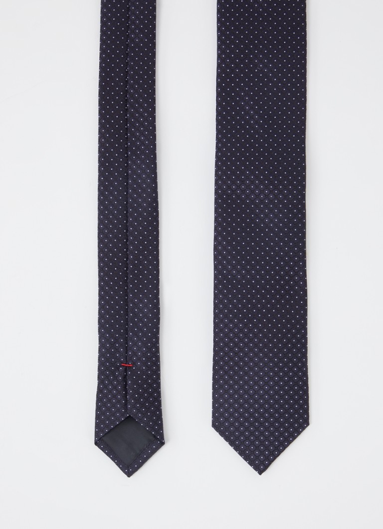 Gravata de seda HUGO BOSS com estampa de bolinhas