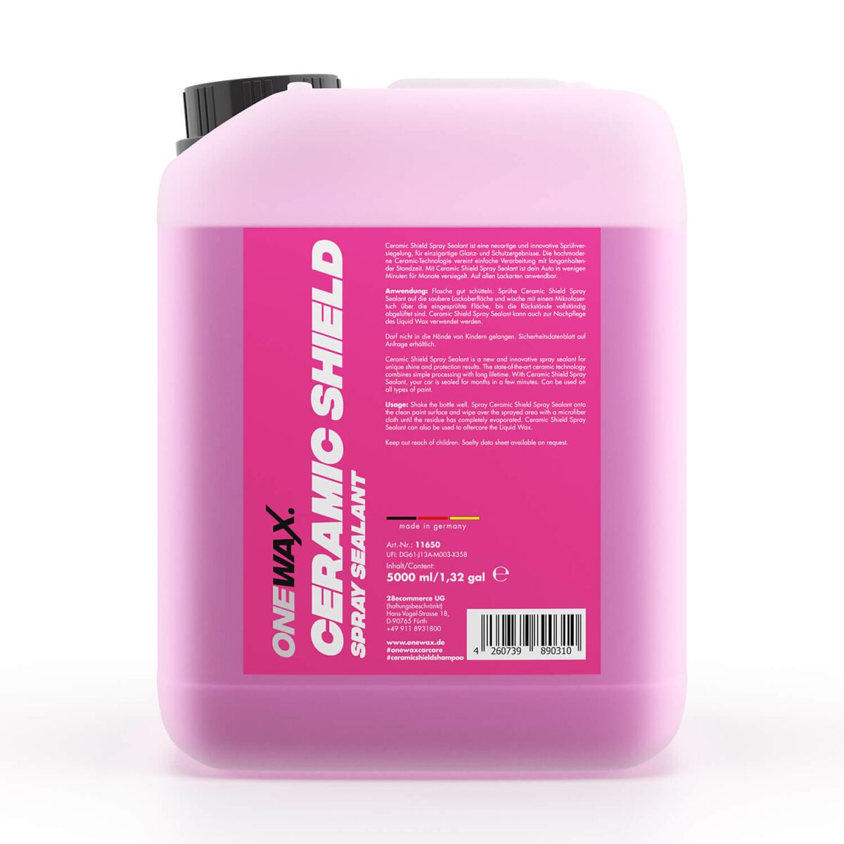 ONEWAX Ceramic Shield Sprühversiegelung 5L