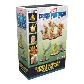 Marvel: Crisis Protocol – Electro, Sandman, Shocker & Vulture (Multilingual)