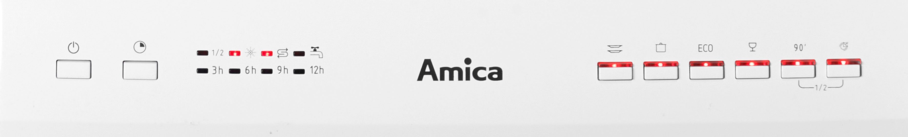 Amica Standgeschirrspüler, GSP 14544-1 W, 9 Maßgedecke, Startzeitvorwahl