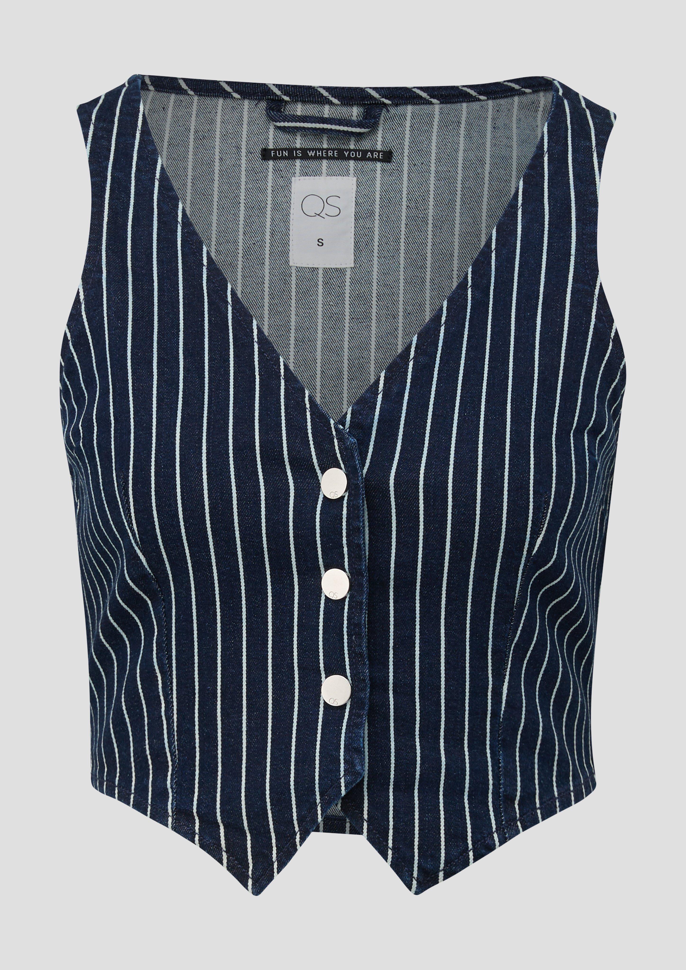 Gestreifte Weste aus Denim  2143582-59Z0
