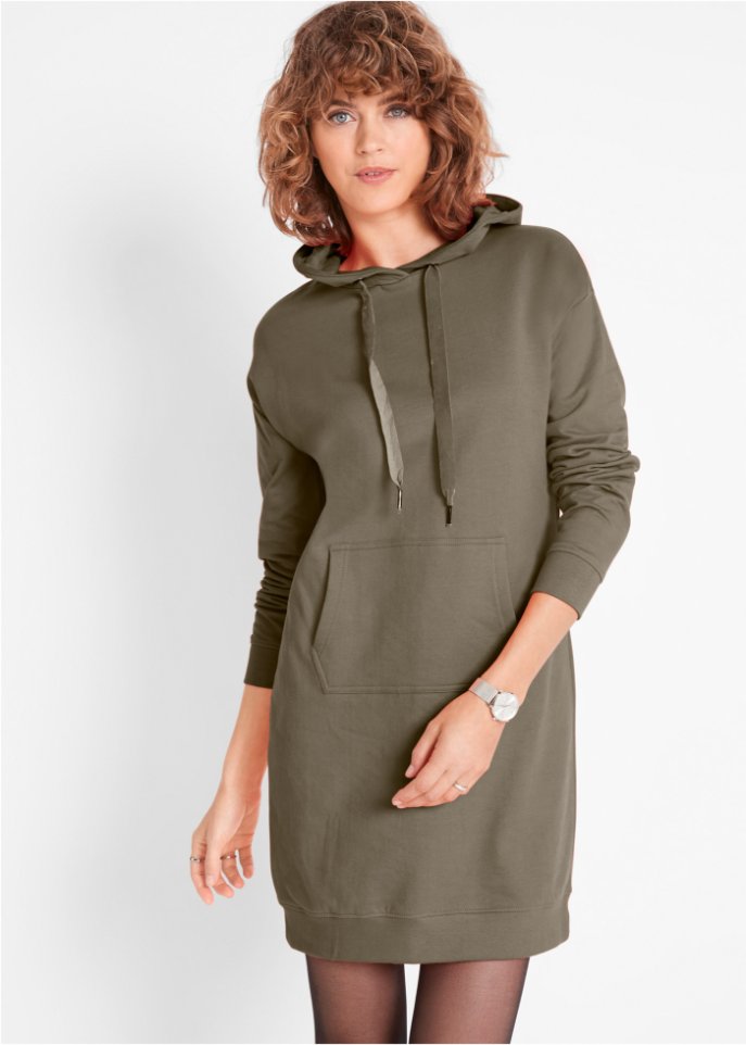 Sweatkleid mit Kapuze