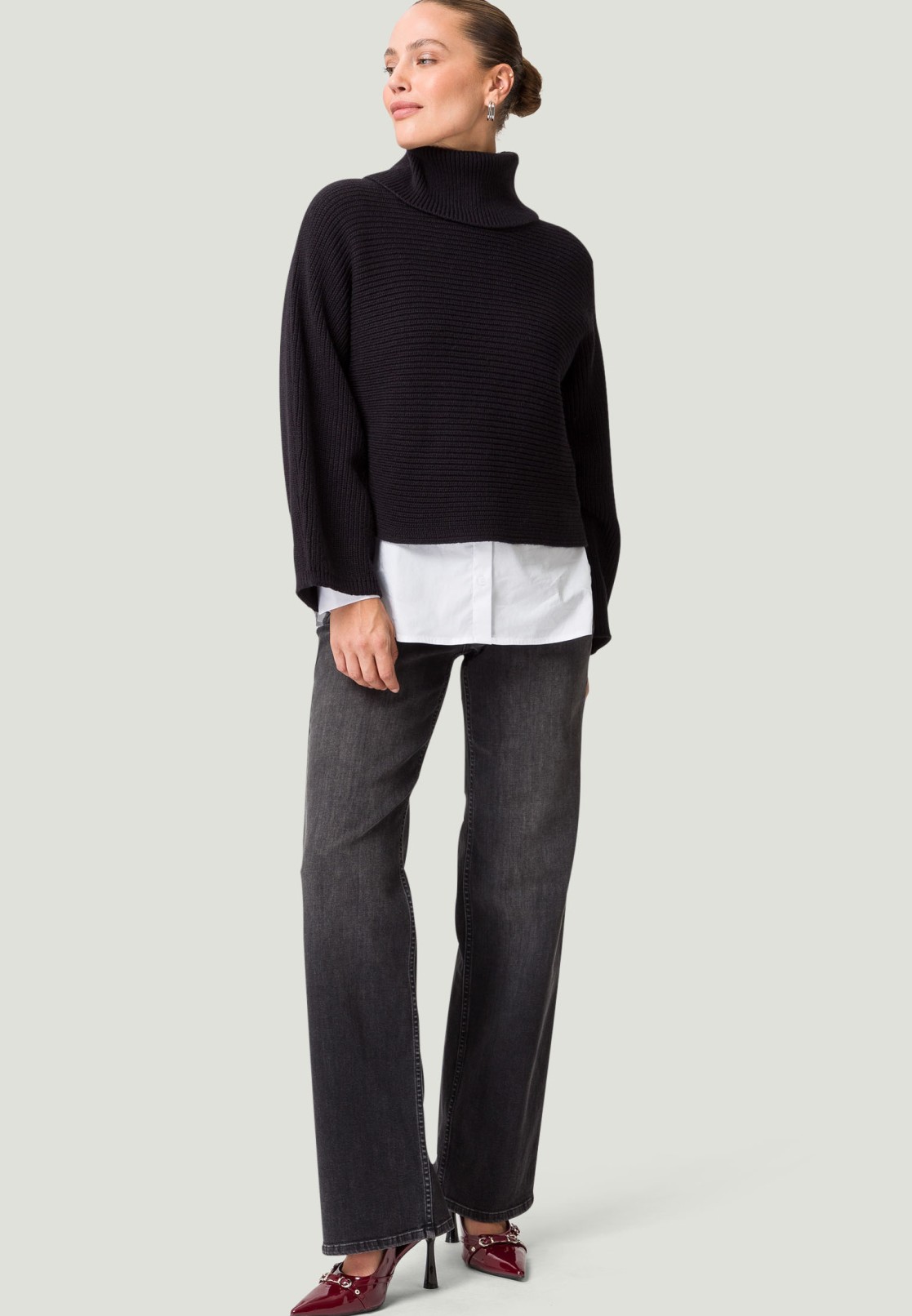 Pullover mit Rollkragen