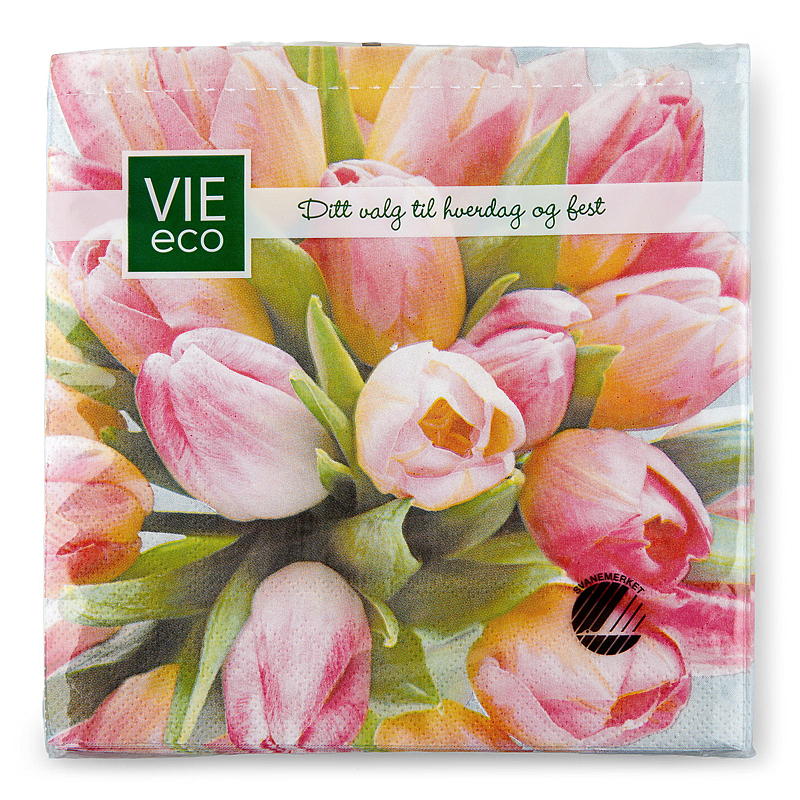 Vie Eco Servietter 20-pk 33x33 cm, Vår
