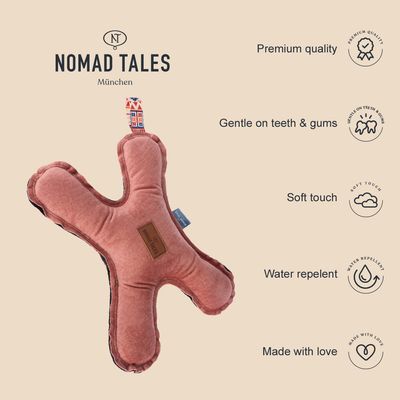 Nomad Tales Blush Hundespielzeug Flying X