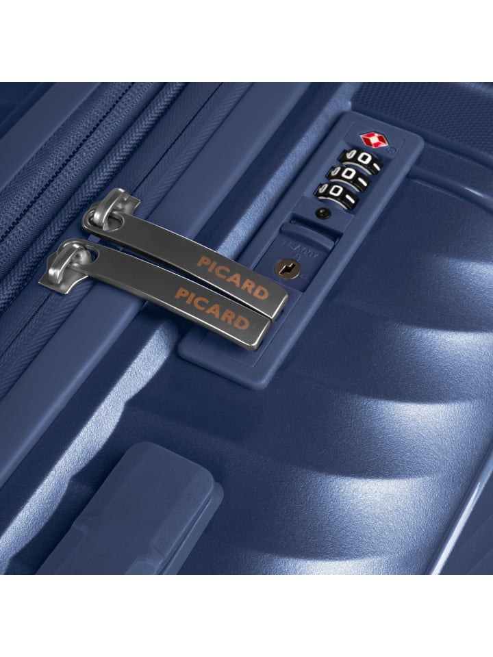 PICARD Vienna 4 Rollen Kofferset 3-teilig mit Dehnfalte in navy blue günstig kaufen onesize
