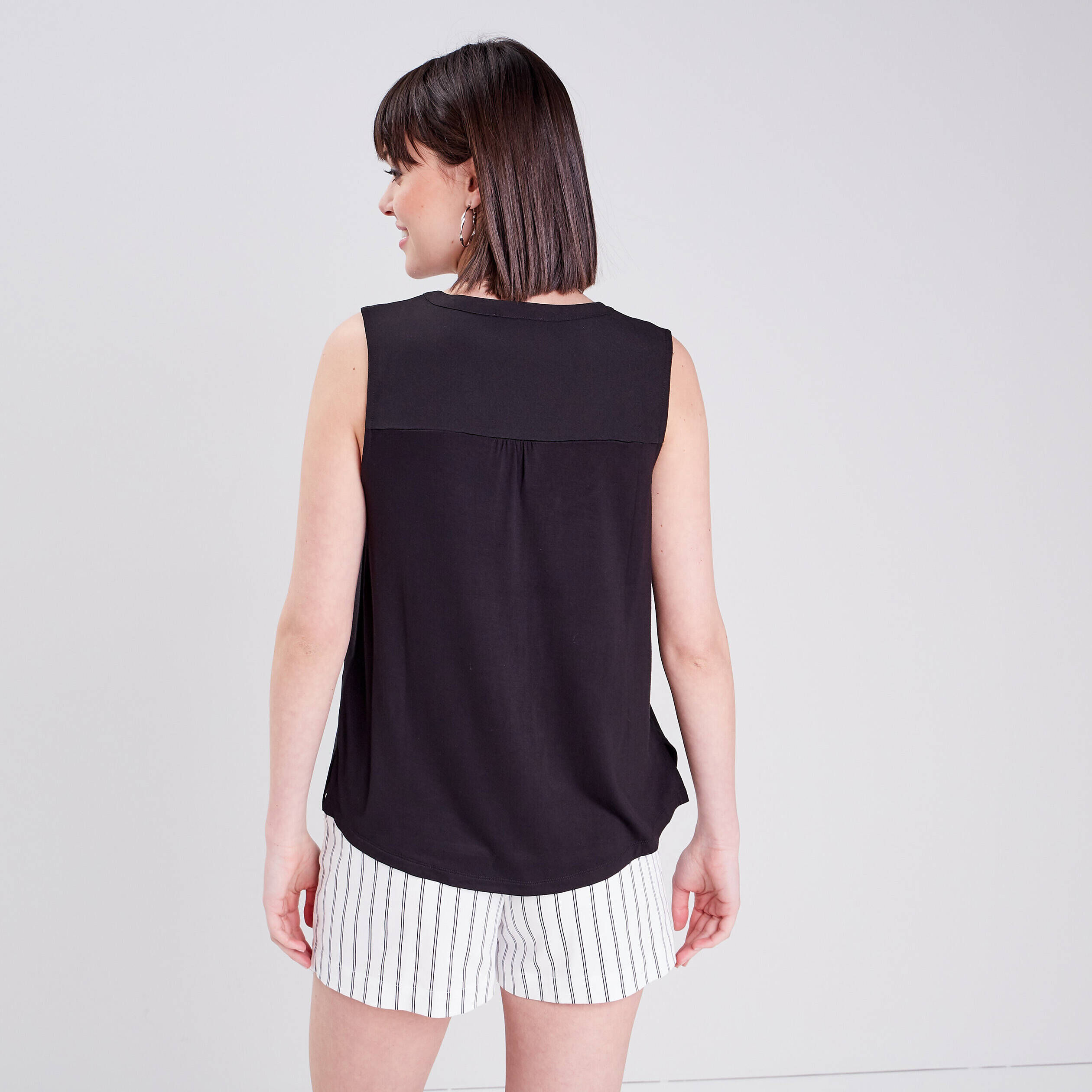 Débardeur bretelles larges noir femme | Cache Cache