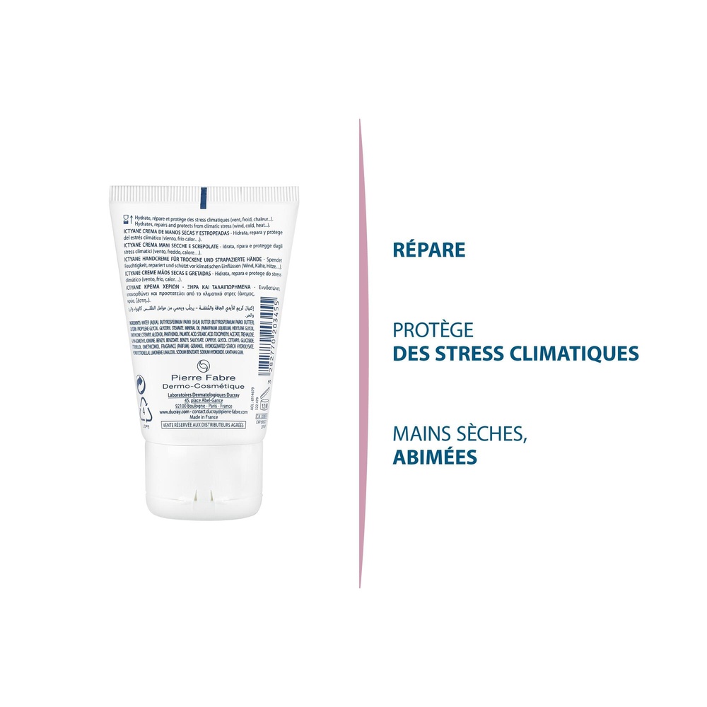 Ducray Ictyane mains physio-protecteur 50 ml Crème mains