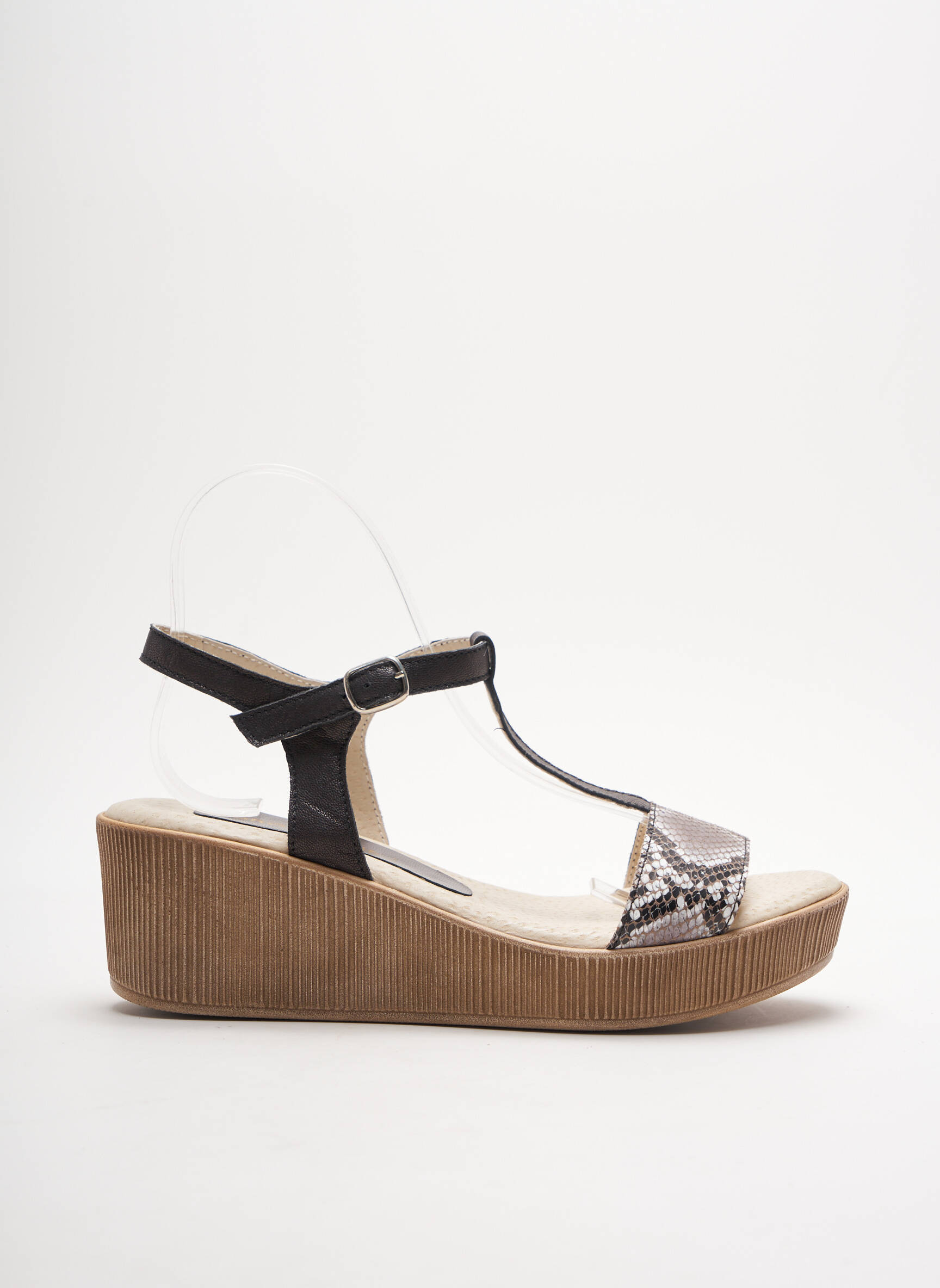 Brodequins Sandales Nu Pieds Femme couleur noir