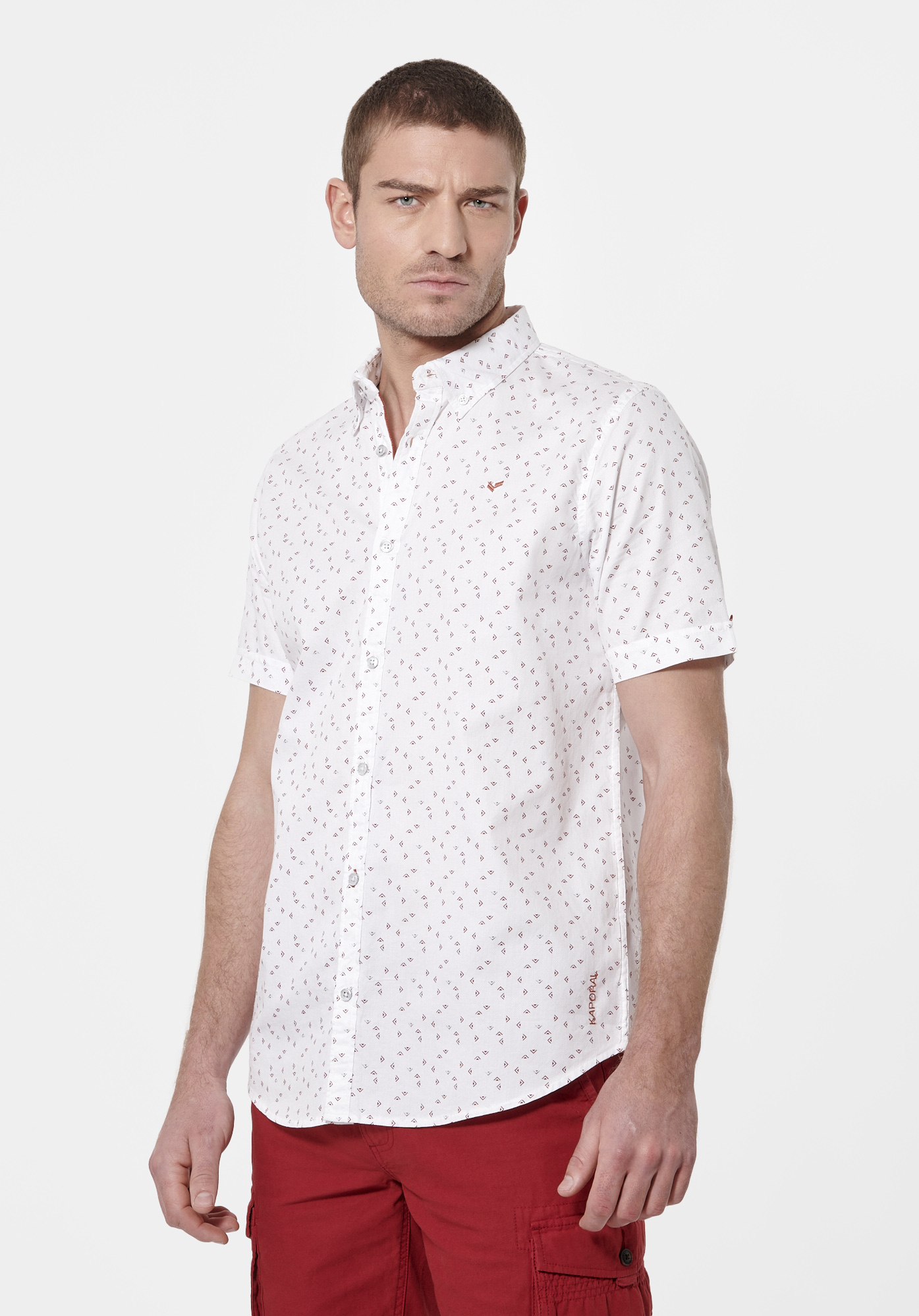 METZ   Chemise bleue Homme en 100% coton