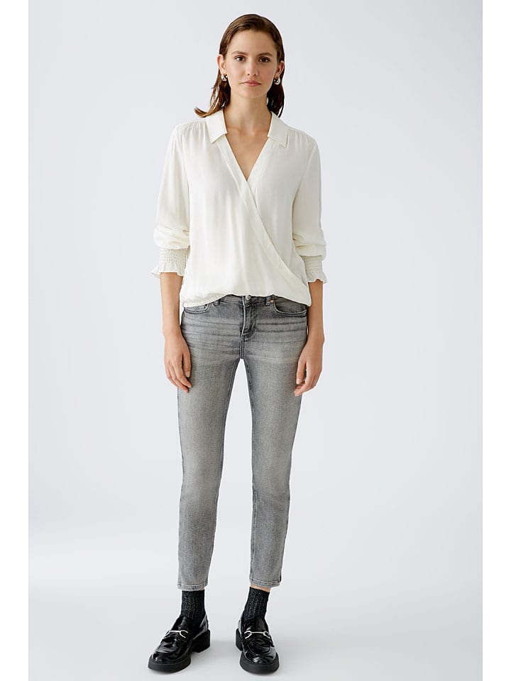 Oui Bluse in Weiß günstig kaufen