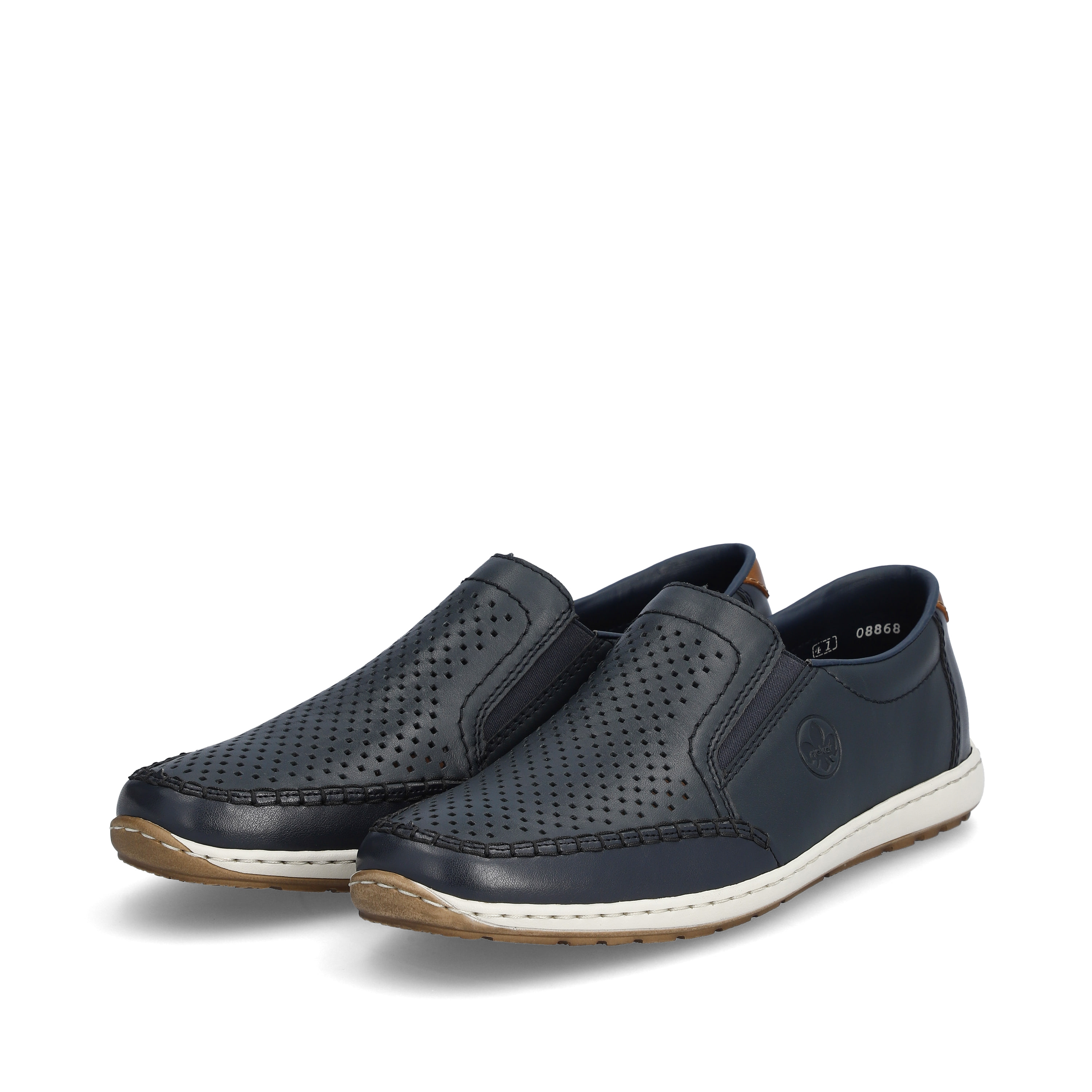 Rieker Herren Slipper stahlblau