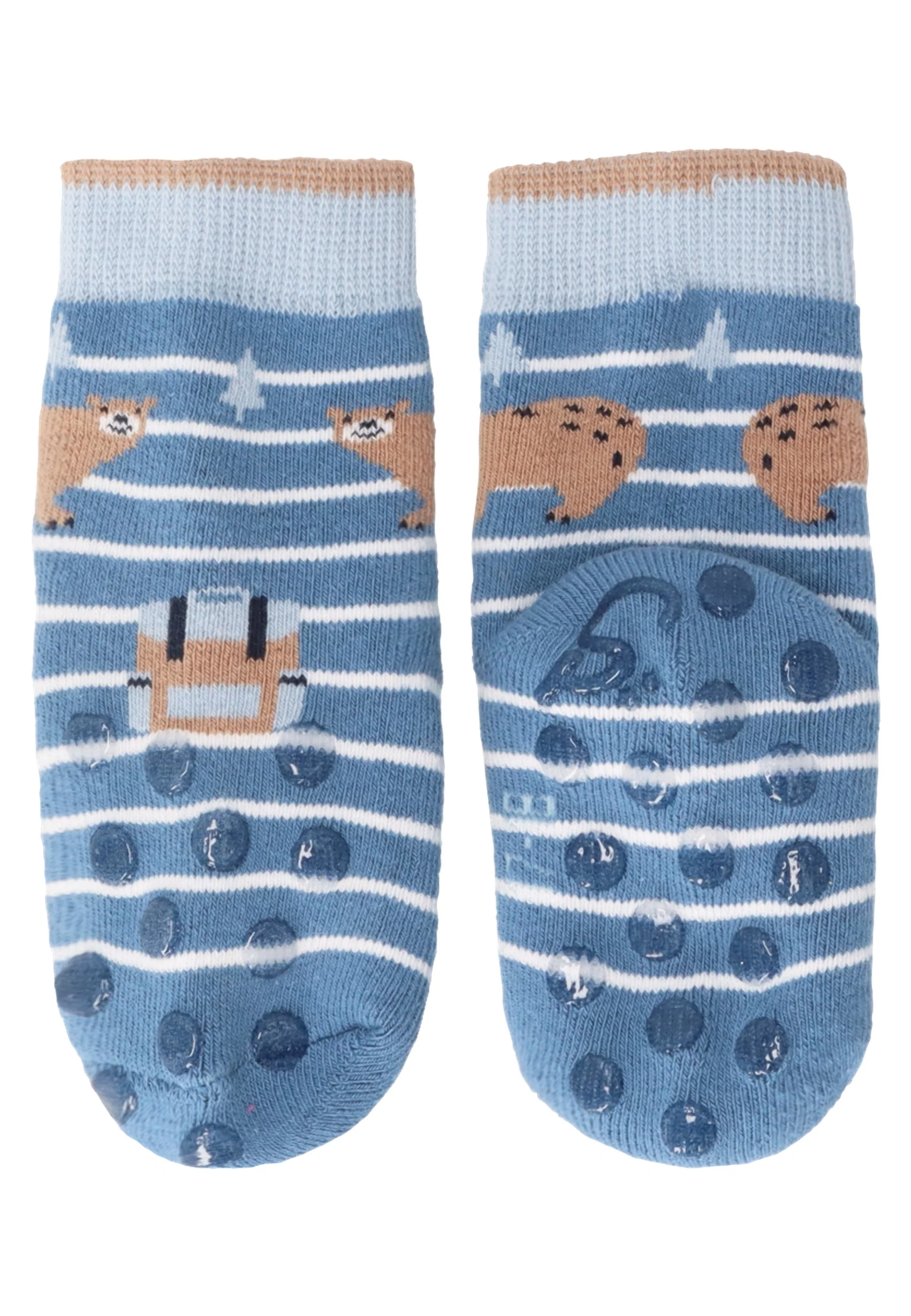 ABS Krabbelsocken im 2er Pack mit Motiv Löwe