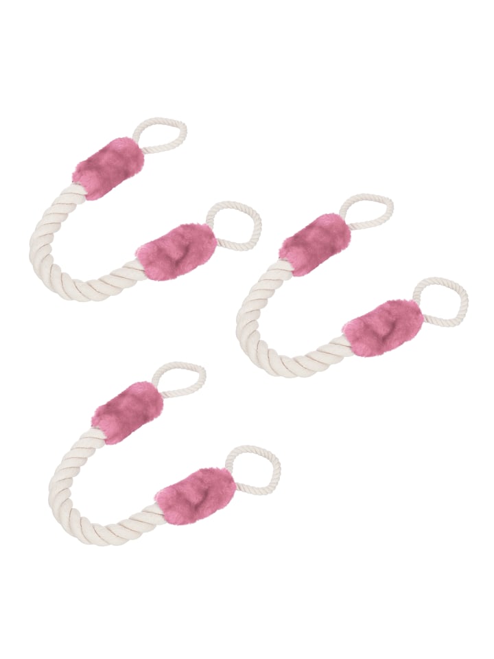 relaxdays 3 x Türkordel in Beige/ Rosa günstig kaufen onesize