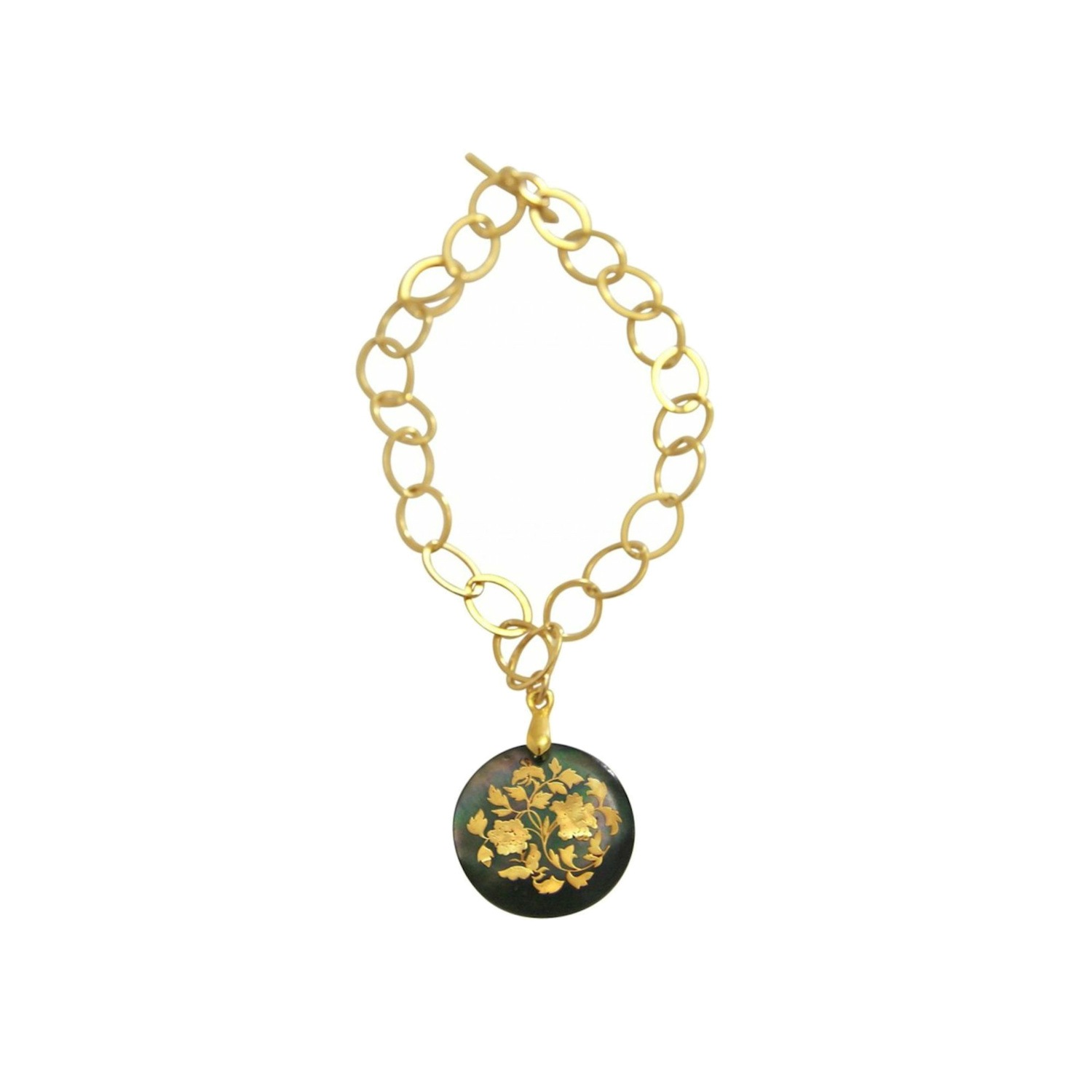 Armband 'Perlmutt Medaillon'