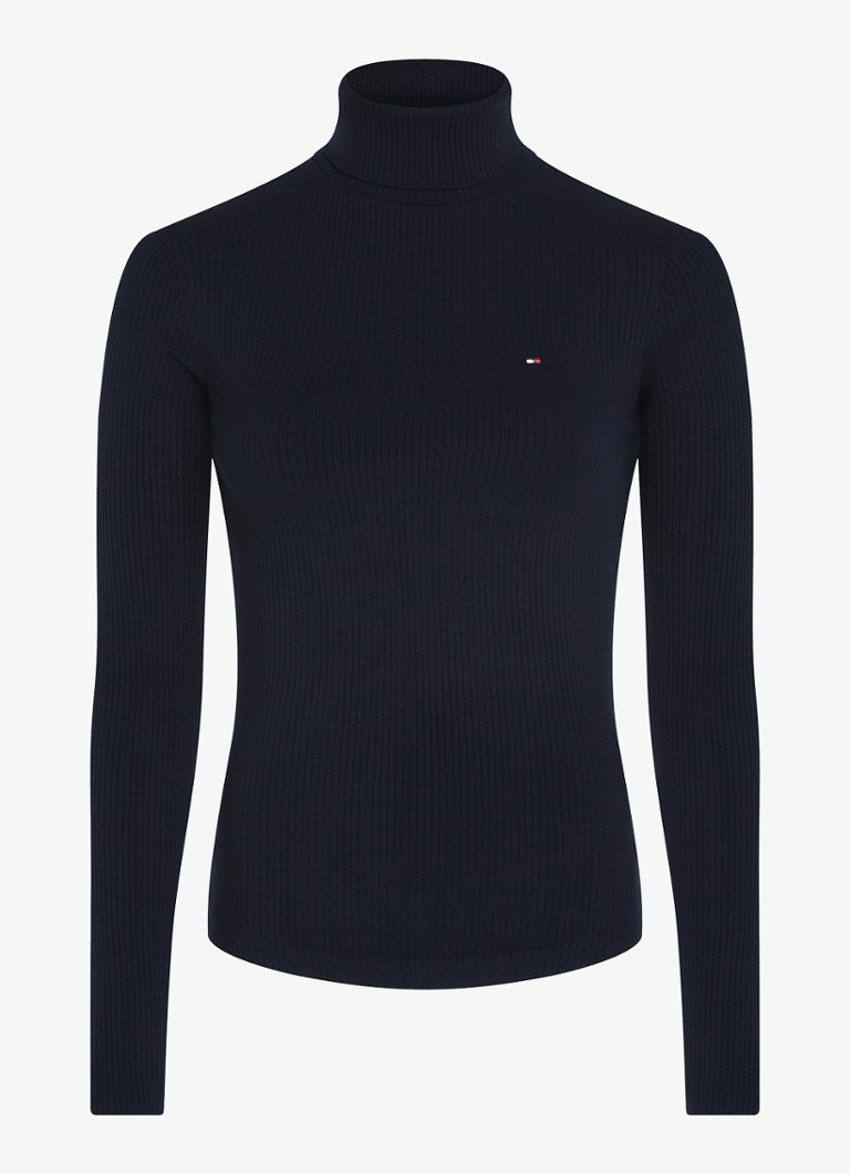 Tommy Hilfiger ribbed top with logo embroidery