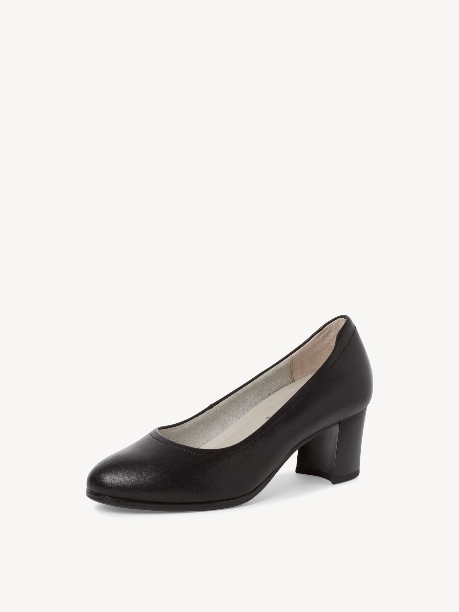 Escarpin en cuir - noir