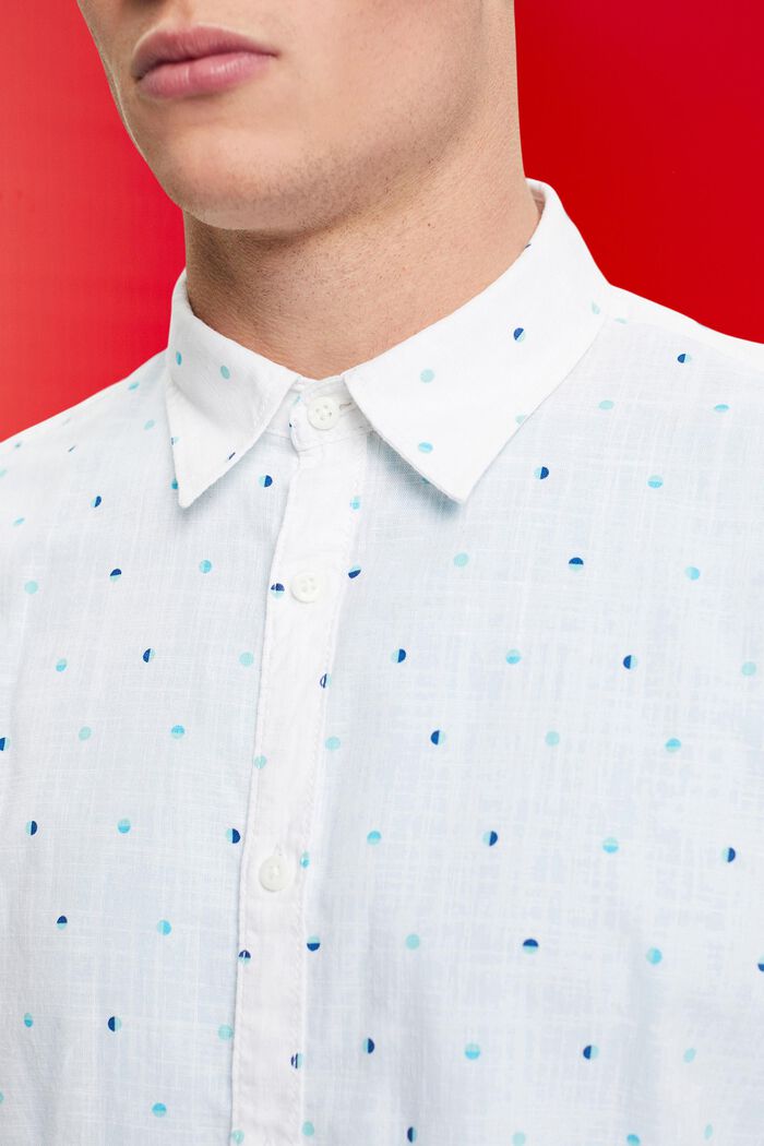 Hemd aus Slub Baumwolle mit Lunar-Dot-Muster
