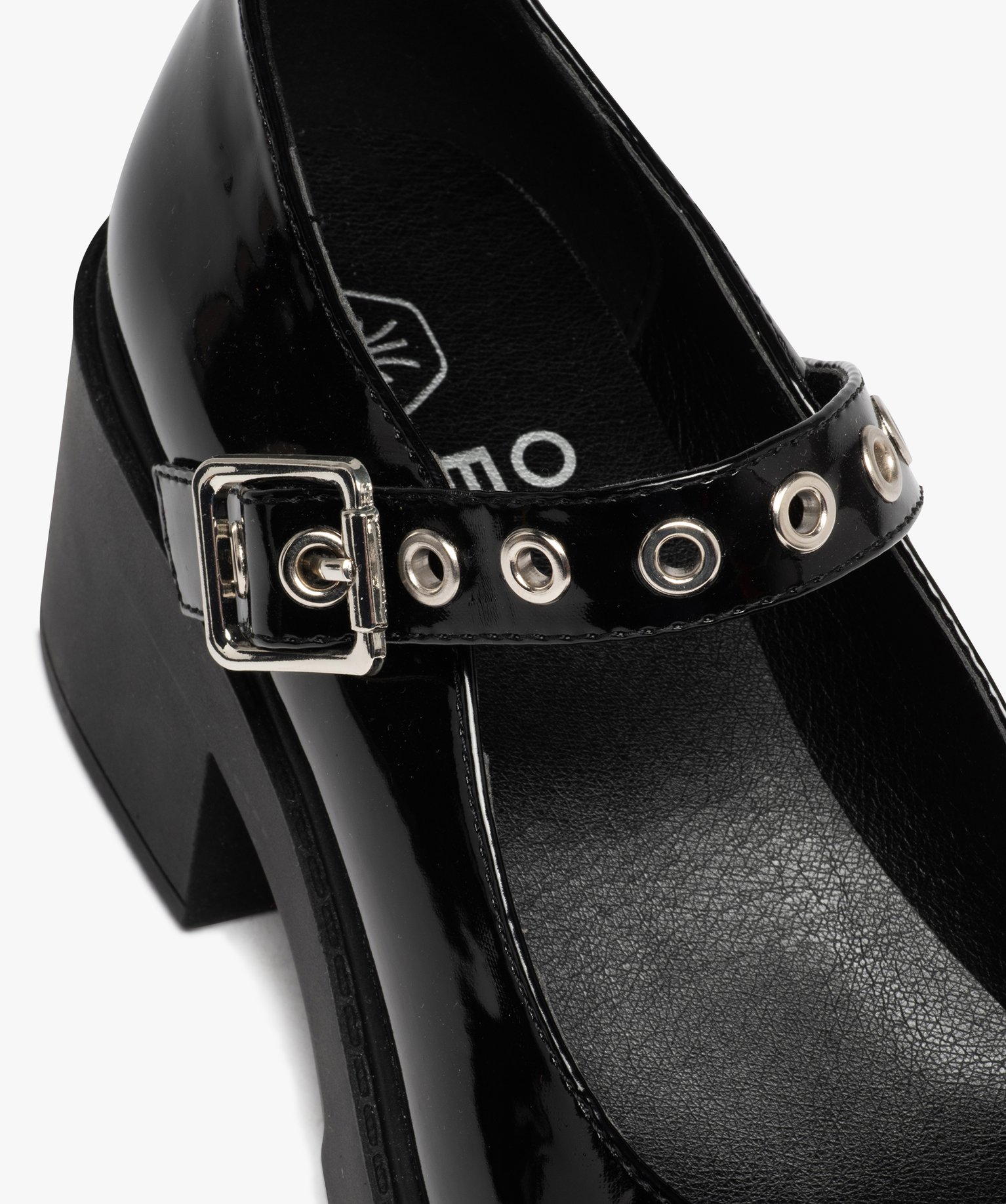 Escarpin verni avec semelle plateforme femme noir | GEMO