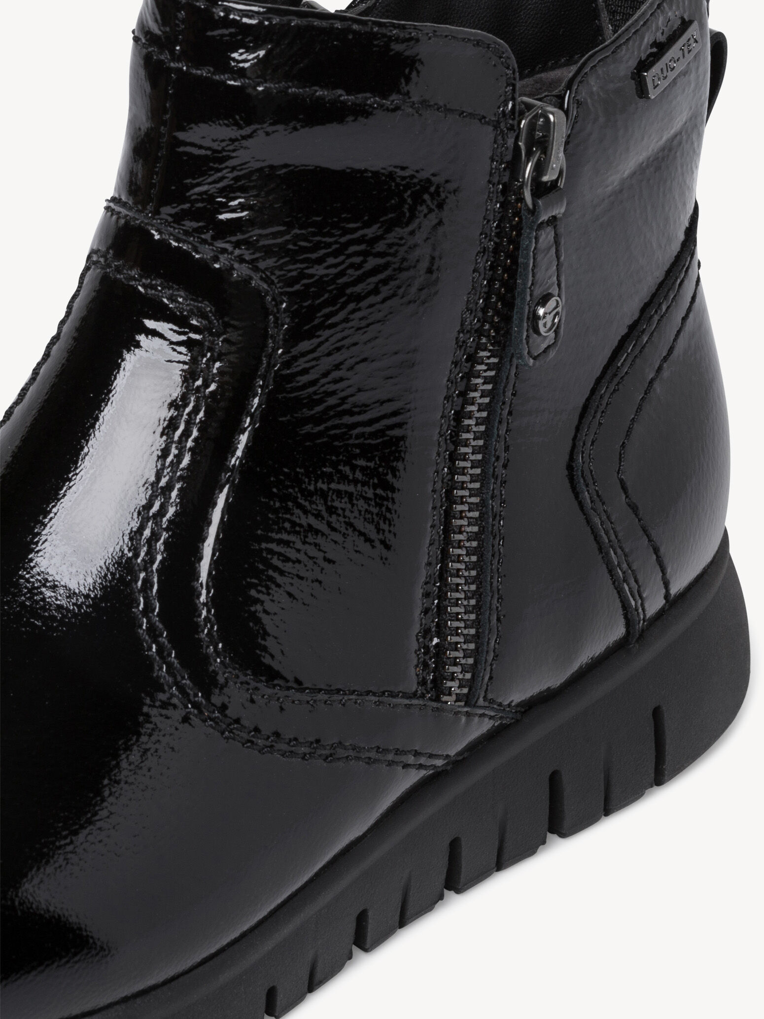 Bottine en cuir - noir