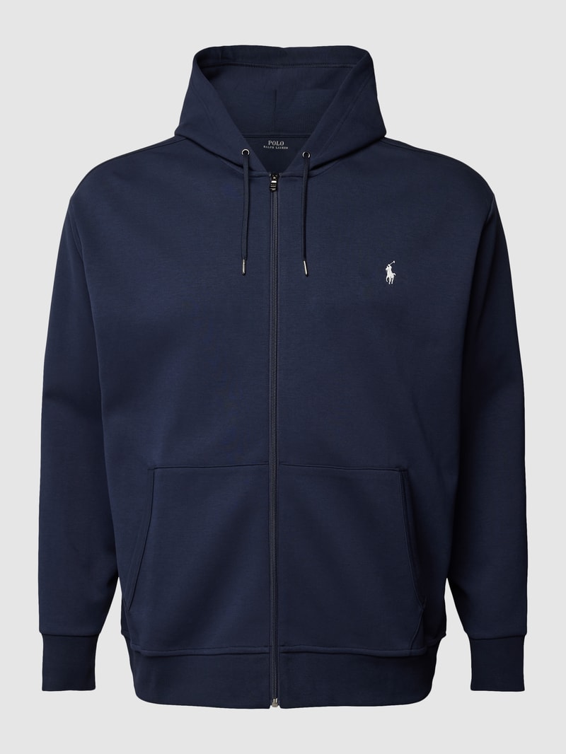 PLUS SIZE Sweatjacke mit Kapuze in marineblau